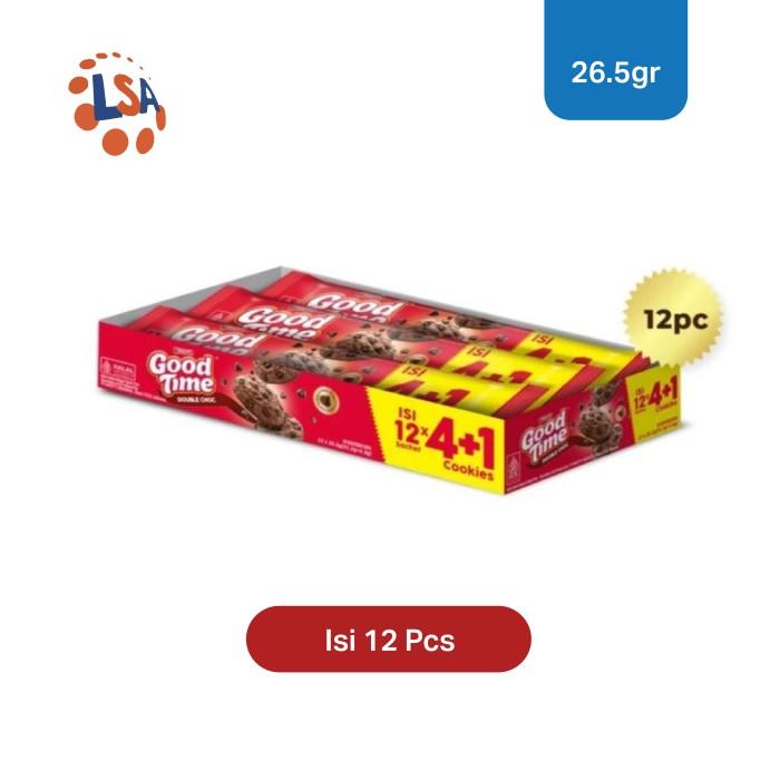 Gambar QQ3 Good Time Double Choc Cookies (4+1) 12 Pcs - @26.5Gr N✓Ag dari ozuranikitamarket undefined Tokopedia
