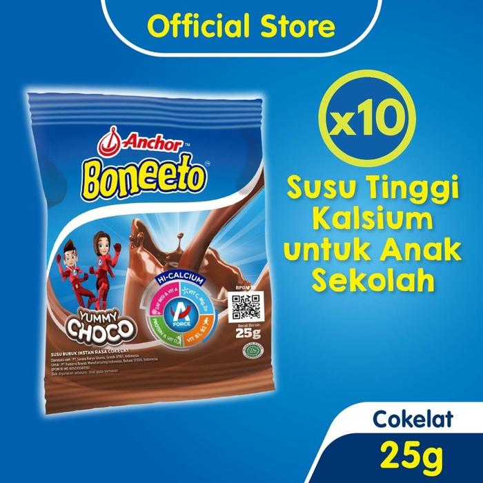 Gambar [Ikdr] Boneeto Susu Bubuk Anak Sekolah Yummy Choco 10 X 25G - Nutrisi dari Ikyder undefined Tokopedia