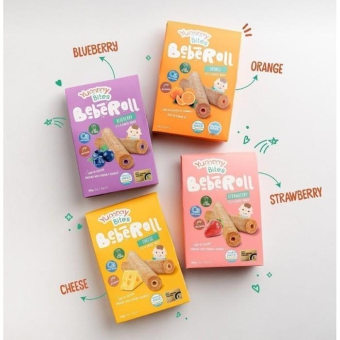 Gambar Yummy Bites BEBEROLL Snack Bayi Anak BPOM HALAL - Strawberry dari Goldenbaby.id undefined Tokopedia