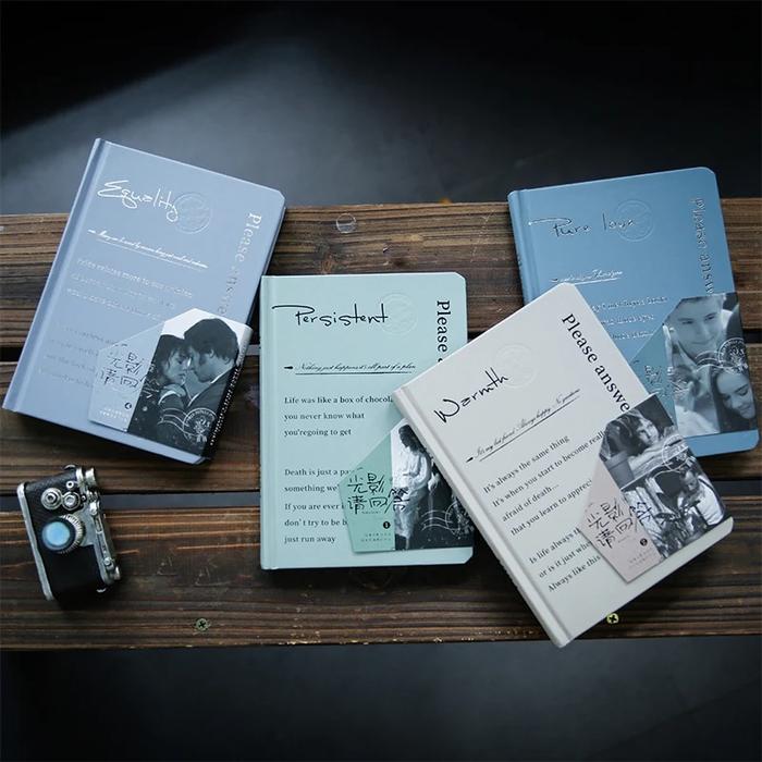 Jual a5 size korean classic film series notebook cover diary kota
