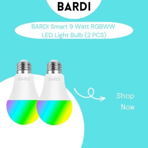 Gambar [2PCS] BARDI Smart LED Light Bulb RGB+ WW 9W Wifi Wireless IoT Home dari akaneozawa undefined Tokopedia