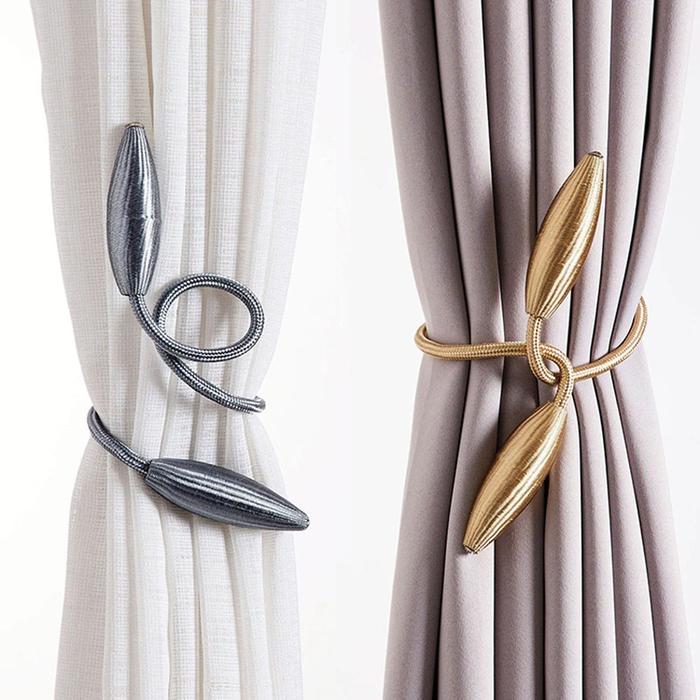 Gambar Tali Pengikat Tirai Gorden Tiebacks Curtain Clip 1 Pcs A65 Silver dari Marmoc Store undefined Tokopedia