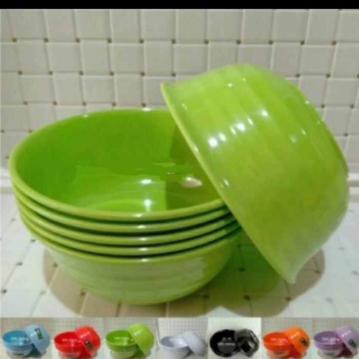 Gambar Mangkok Mie Besar Melamin 7 inch Golden Flying Fish W-0701 - Hijau dari grosir perabotan8 undefined Tokopedia