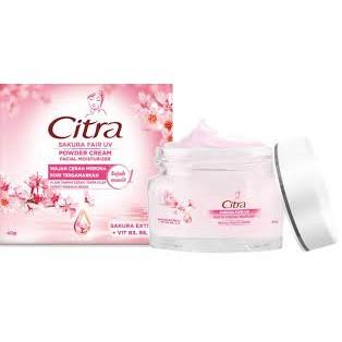 Gambar (40g) CITRA SAKURA FAIR UV POWDER CREAM FACE MOISTURIZER dari fordastore undefined Tokopedia