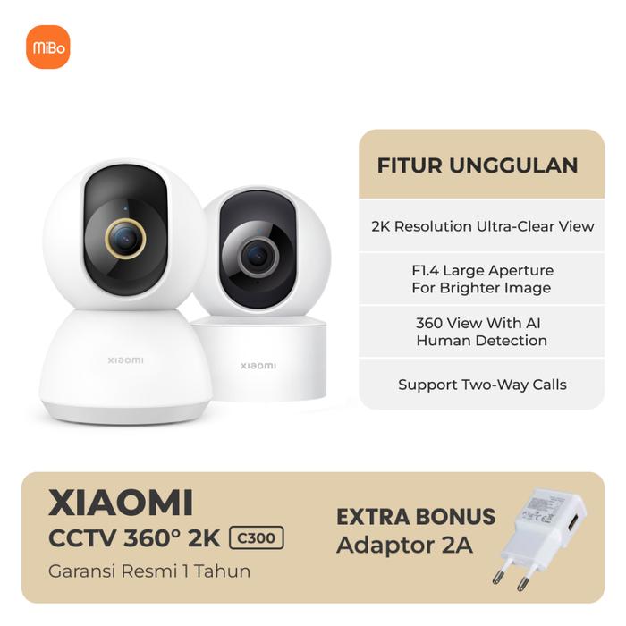 Jual [Secc] Mi 360° Home Security Camera 2K C300 Cctv Smart Camera