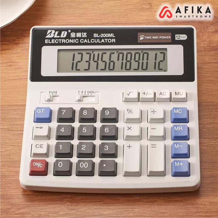 Gambar Kalkulator Large LCD DEXIN Display Two Way Power Solar 12 Digit dari Afika Smarthome undefined Tokopedia