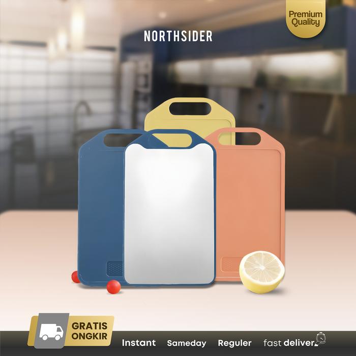 Gambar Talenan 2 sisi two sides cutting board stainless steel + PP A-07763 - 24x40cm, Mustard dari Northsider Coffee undefined Tokopedia