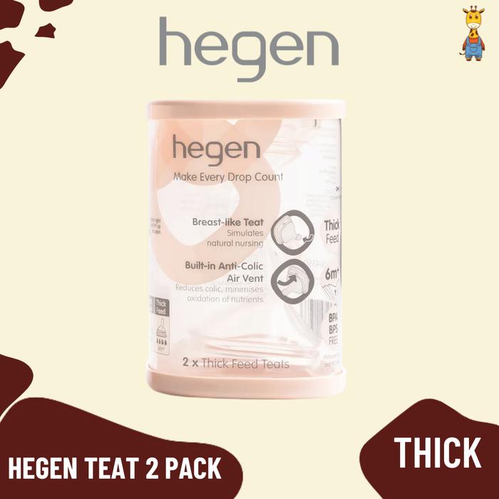 Gambar Hegen Teats Feed 2 Pack Slow / Mid / Thick - Thick dari juniorbabyshopp undefined Tokopedia