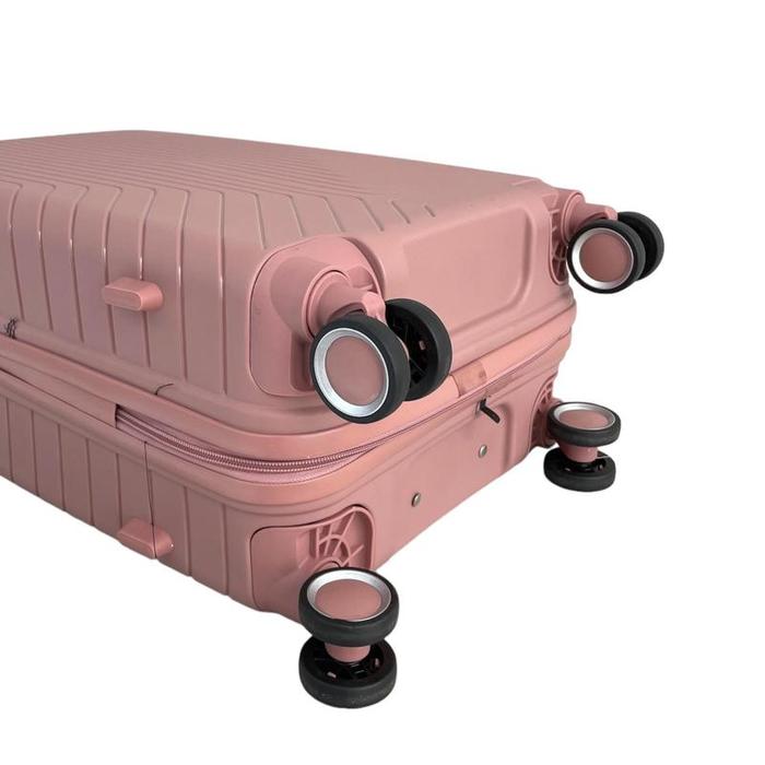 Gambar Koper Hardcase Navigator Fiber PP TSA Lock 4 Roda Putar 24 Inch PP033 - 24 INCH, ROSEGOLD dari aomikoper undefined Tokopedia