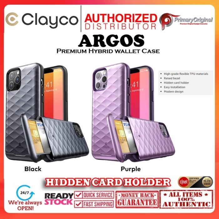Gambar Case iPhone 12 Pro Max 12 Pro Mini CLAYCO ARGOS Wallet Casing (2Cards) - Black, 12 / 12 Pro dari Primary Cares Official undefined Tokopedia