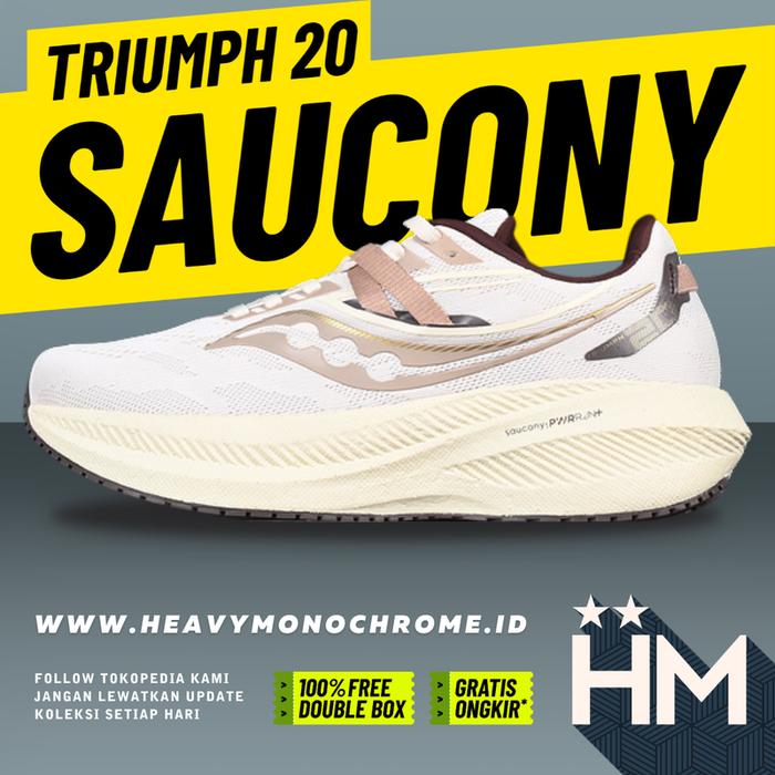 Jual Sepatu Lari Saucony Triumph 20 Sail Cream S20759-203 (Size 36