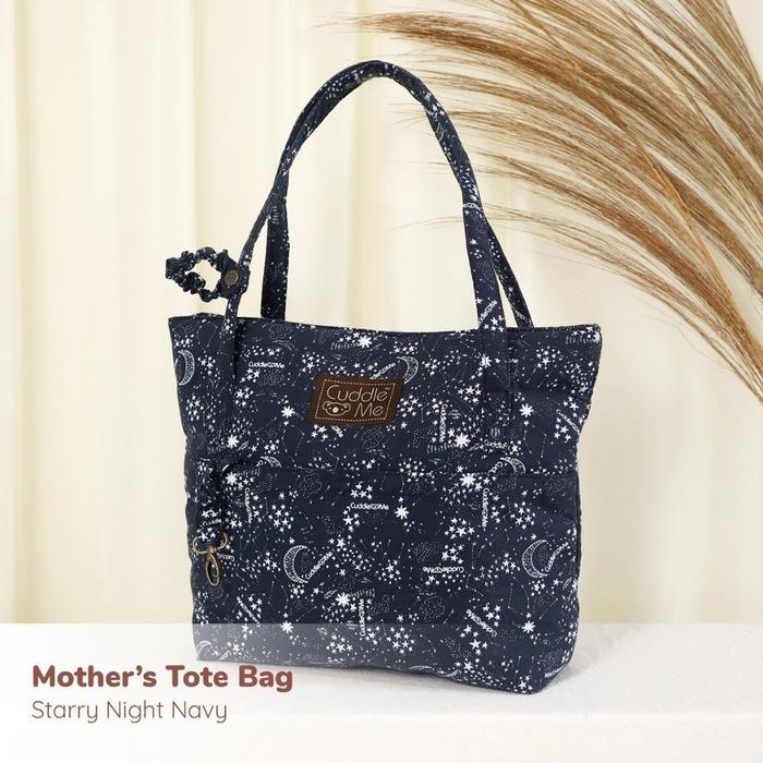 Gambar TAS BAYI MULTIFUNGSI - BABY DIAPER TOTE BAG CUDDLEME MOTHER'S TOTE BAG - Starry Night Navy dari Cuddleme Store undefined Tokopedia