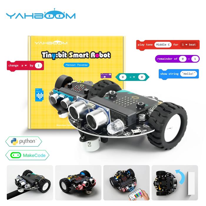 Gambar Yahboom Microbit Car Programmable Toys Coding Robotics for Microbit dari ihex undefined Tokopedia