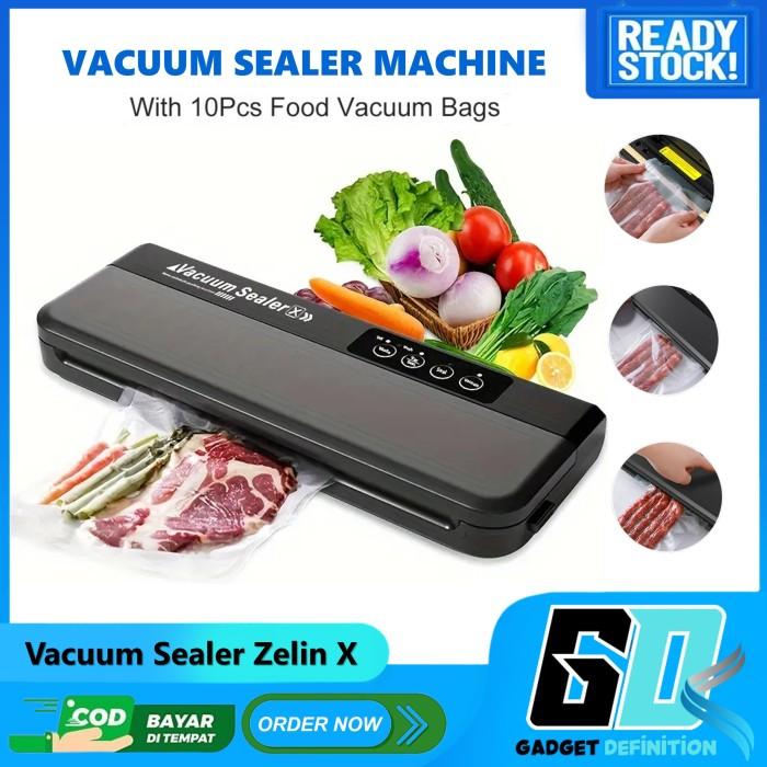 Gambar Mesin Vacuum Sealer Vacum Food Vaccum Alat Vakum Makanan Press Plastik - ZelinX dari Gadget Definition undefined Tokopedia