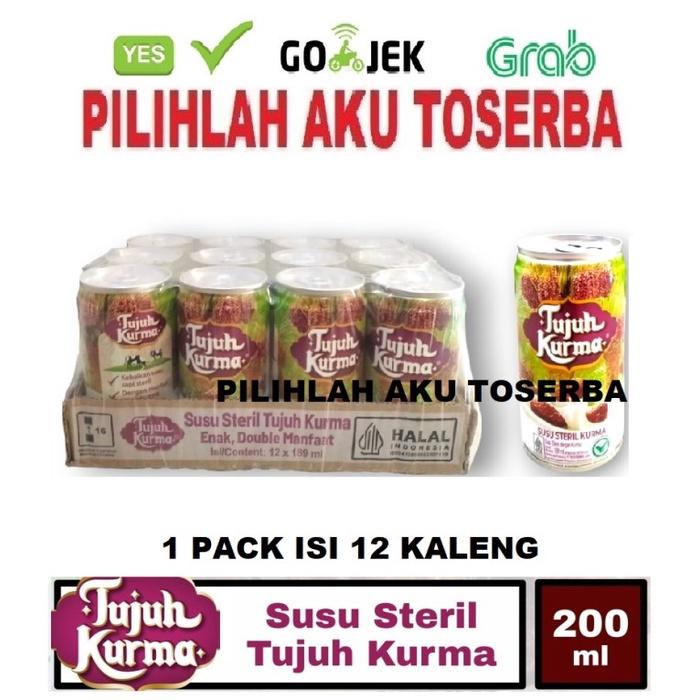 Gambar Susu Steril TUJUH KURMA - ( HARGA 1 PACK ISI 12 kaleng ) dari Yukikox undefined Tokopedia