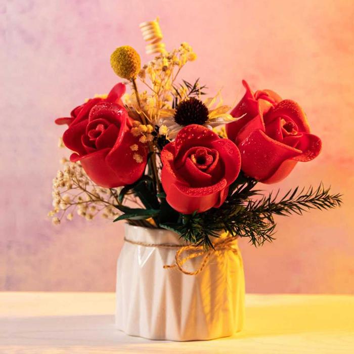 Gambar ONEBOT Bunga Mawar Lego Artificial Rose Building Blocks 1 PCS - Merah dari De_Niro undefined Tokopedia