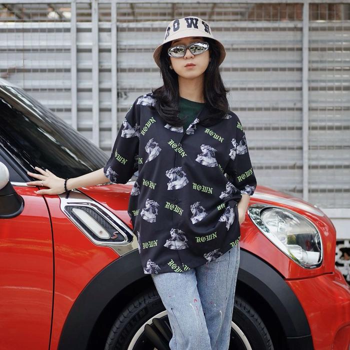 Gambar Rown Division Official Bowling Shirt - Rowndvsn Kemeja De Milo Black - L dari Rown Division Store undefined Tokopedia