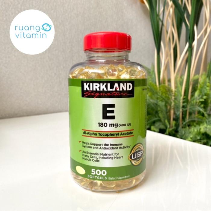Gambar KIRKLAND VITAMIN E 180 MG 400IU (500 SOFTGELS) MURAH dari OLIVIA_STORE85 undefined Tokopedia