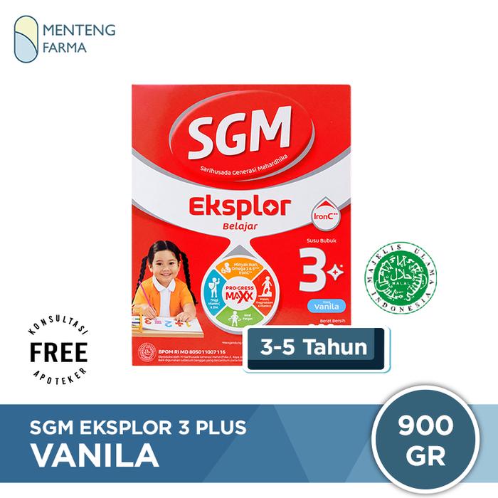 Gambar SGM Eksplor 3 Plus Vanila 900 Gram - Susu Pertumbuhan Anak 3 - 5 Tahun dari Menteng Farma undefined Tokopedia
