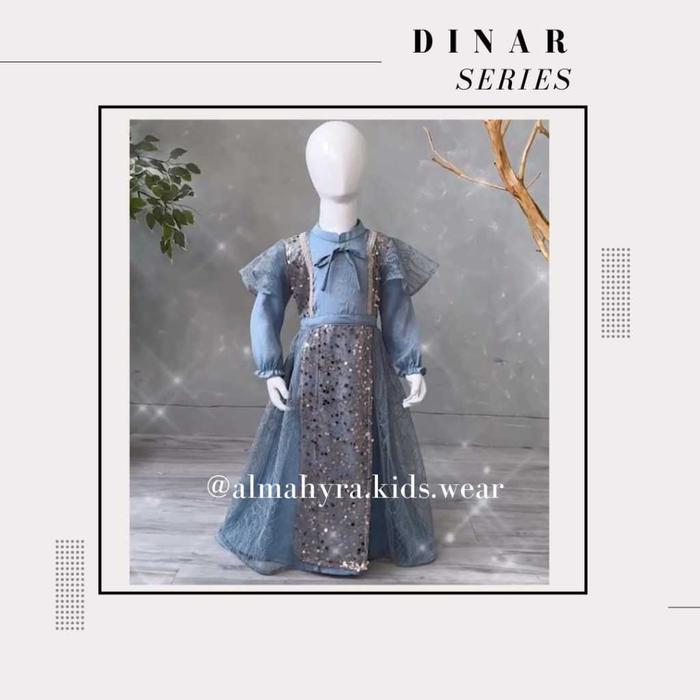 Gambar READY STOCK - GAMIS ONLY Gamis Lebaran Baju Pesta Dinar Series By BK - Blue Denim, 1y dari Almahyra Kids Wear_NEW undefined Tokopedia