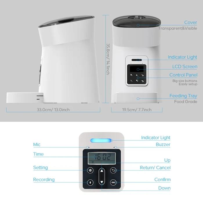 Gambar A Pet Feeder Pet Dispenser For Cat And Dog Travel Supply Automatic dari gorgonzola 1 undefined Tokopedia