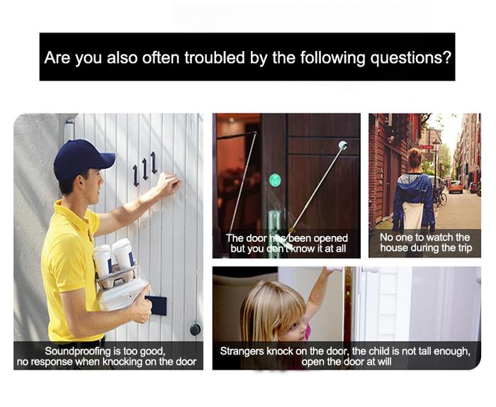 Gambar A 4.0 Inch Digital Door Peepholes Viewer Doorbell Camera Photo Auto dari hijinks undefined Tokopedia
