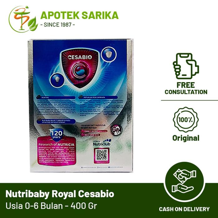Gambar Nutribaby Royal 1 Cesabio 0-6 Bulan 400 Gr dari Zulvasto Store undefined Tokopedia