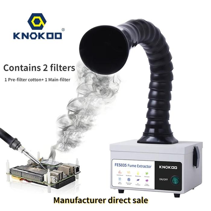 Gambar A Knokoo Mini Fume Extractor Smoke Absorber Air Purify For Soldering dari gimcrack undefined Tokopedia