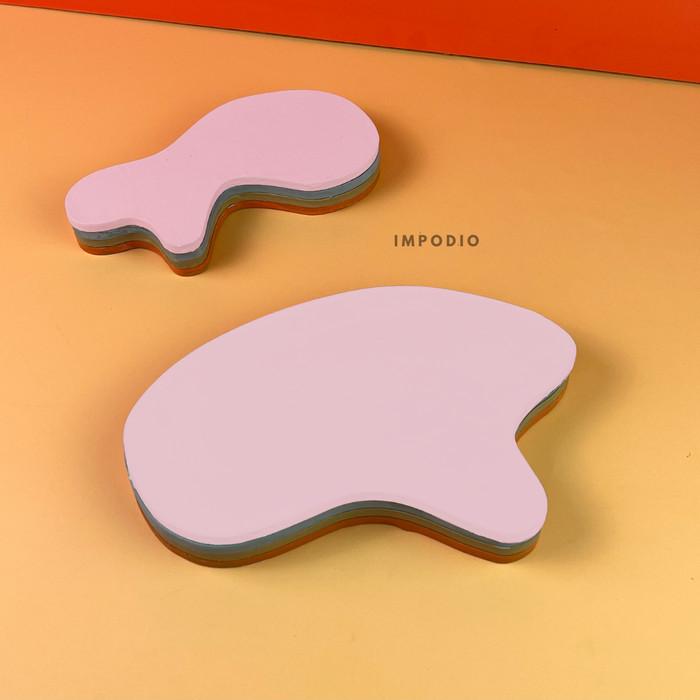 Gambar Tatakan bentuk abstrak - Photo Props aesthetic kayu 5 warna - Pink dari Impodio undefined Tokopedia