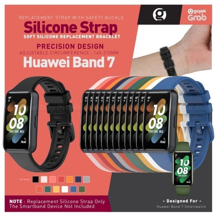 Gambar Silicone Strap Tali Jam for Huawei Band 7 Silikon Rubber Wrist Band7 - RED dari G-Rex undefined Tokopedia