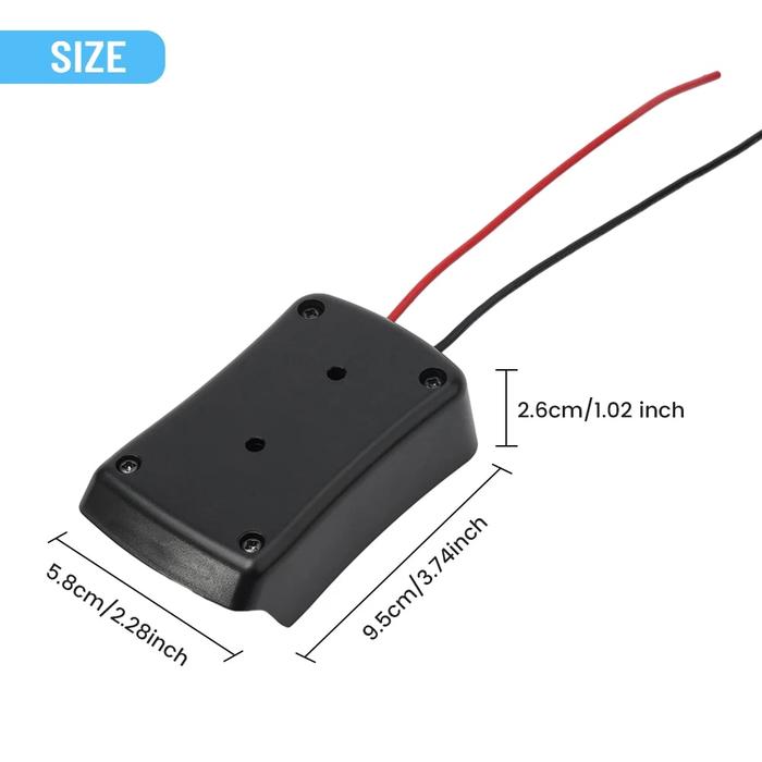 Gambar BG 1.8V Dock Power Connector Battery Adapter 12 Gauge Robotics dari Berlimpah Guild undefined Tokopedia
