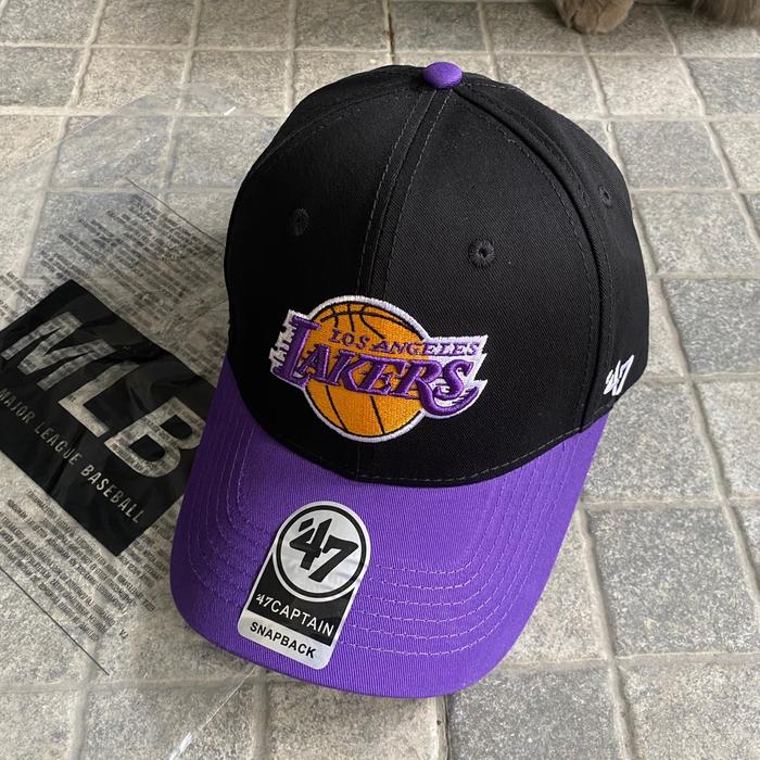 Purple Leather Lakers Hat Jual TOPI BASEBALL LAKERS 47 CAPTAIN