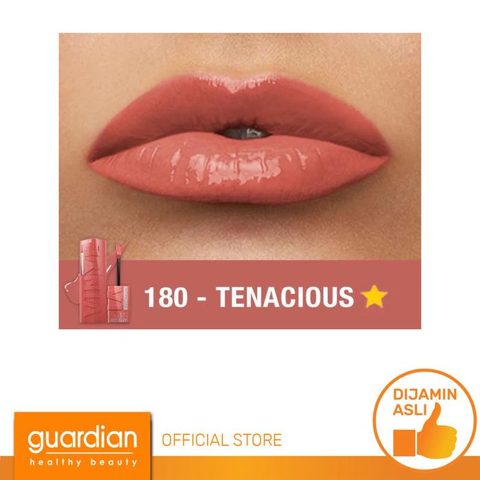 Gambar Maybelline Superstay Vinyl Ink Pop 180 Tenacious 4.2Ml dari Guardian Official Store undefined Tokopedia