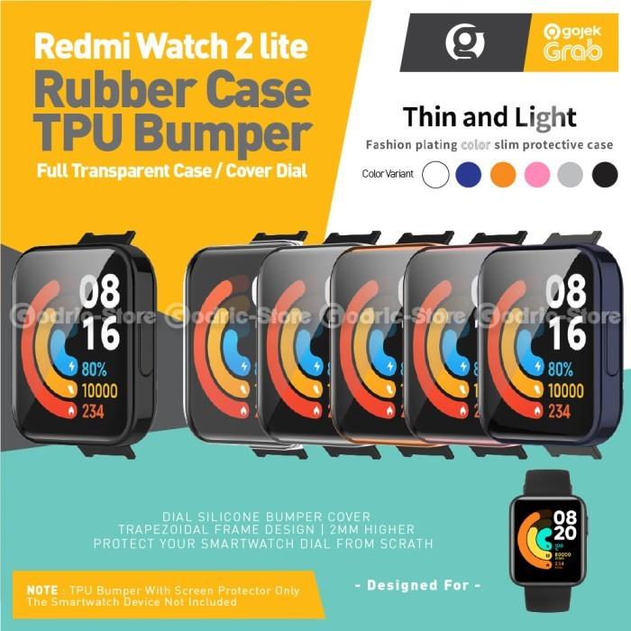 Gambar Rubber Case TPU Soft Bumper Cover Protector for Mi Redmi Watch 2 Lite - BLACK dari G-Rex undefined Tokopedia