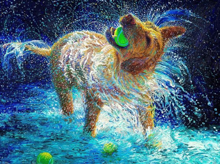 Gambar Pintoo Jigsaw Puzzles 1200 Iris Scott - Shaking Yellow Lab H3211 dari hunt4toys undefined Tokopedia