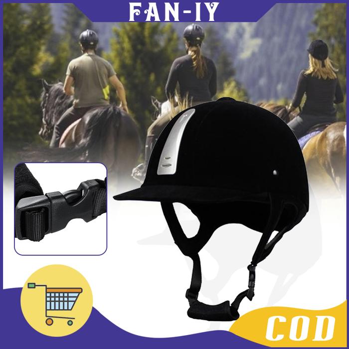 Gambar Hitam Horse Riding Helmet / Helm Berkuda / Equestrian dari ujianha undefined Tokopedia
