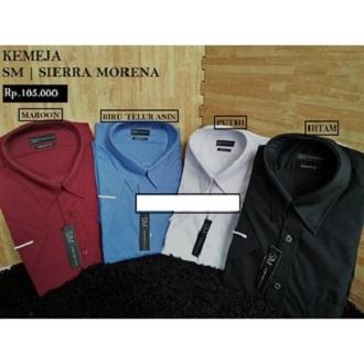 Gambar KEMEJA POLOS LENGAN PENDEK REGULAR FIT SIERRA MORENA - 17, HITAM dari Shopping - Shopping undefined Tokopedia