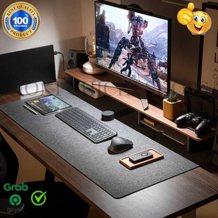 Gambar Kimsnot Mouse Pad Alas Laptop Keyboard XXL Non Slip Desk MaT CC - GREY 80x40 dari HOKICHICHISHOPS undefined Tokopedia