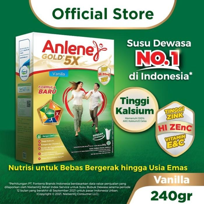 Gambar Anlene Gold Plus 5 X Hi-Calcium 240gr - Anlene Susu Untuk  240gr - Coklat dari Restu Surabaya undefined 4 Tokopedia