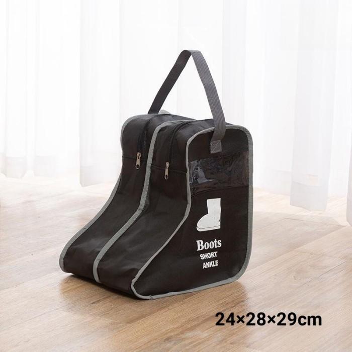 Gambar Tas Sepatu boot Anti Debu Tempat Penyimpanan Sepatu Boot Panjang - Hitam kecil dari bhqhome undefined Tokopedia