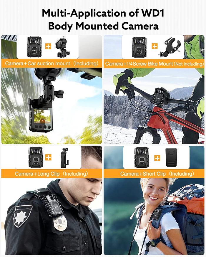 Jual Boblov Wd1 Body Camera Mini Full 1080P Police Bodycam Night