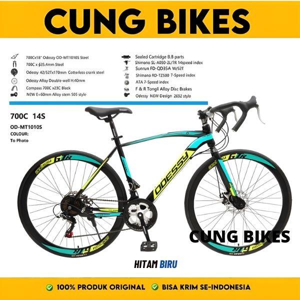 Jual Sepeda Balap Roadbike ODESSY MT1010S 700c Rem Cakram Shimano