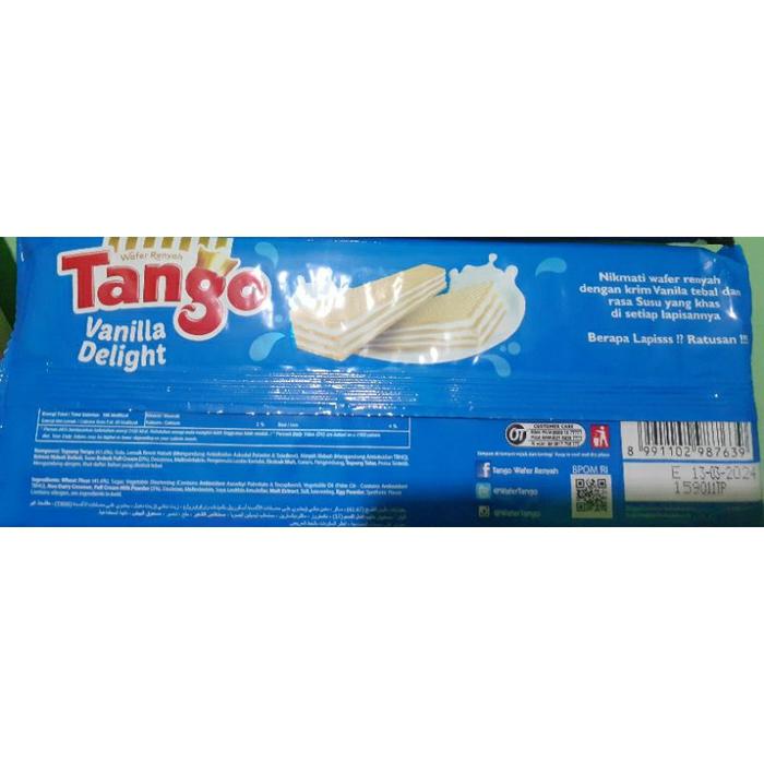 Gambar Wafer Tango vanilla/coklat 110gr - Vanilla dari Bunda Qiana Store undefined Tokopedia