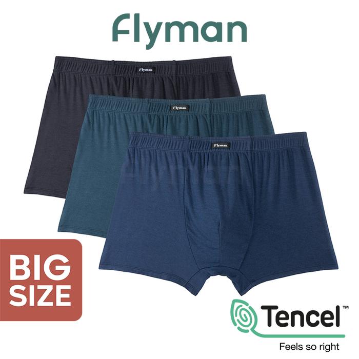 Gambar TERBARUU FLYMAN BOXER PRIA BIG SIZE TENCEL CELANA DALAM LAKI JUMBO - Navy, XXXL dari IbnatuAlifahh undefined Tokopedia