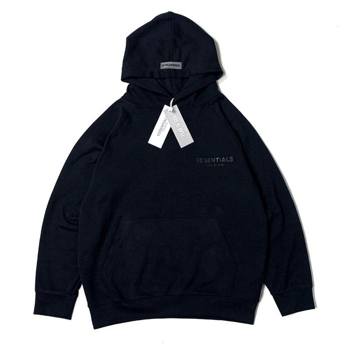 Gambar TERBARUU ES*ENTIALS FEAR OF GOD HOODIE FOG OVERSIZED UNI NEW - Hitam, S dari Pendi Mall undefined Tokopedia