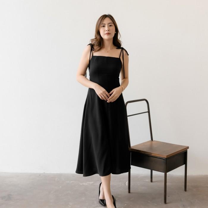 Gambar PROMO / TERMURAH Lolliestory Ivana Midi Dress TERBAIK - Black, M dari Ramastore- undefined Tokopedia