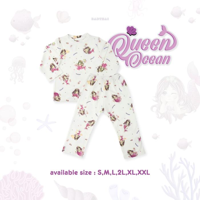 Gambar Babyhai - Setelan Piyama Tencel | Queen Ocean - CPR, SMALL dari Chubby Baby Jakarta undefined 5 Tokopedia