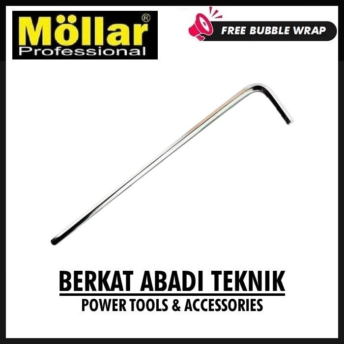Gambar MOLLAR Kunci L Panjang 4 mm Flat Hex Key Long Mirror Segi 6 Eceran dari Berkat Abadi Teknik JKT undefined Tokopedia