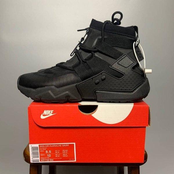 nike air huarache gripp triple black