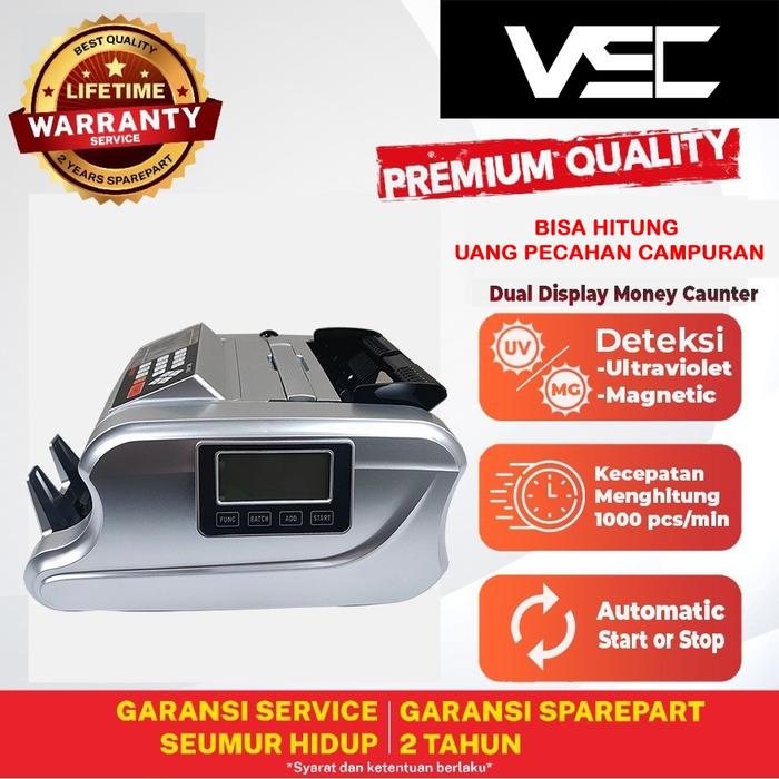 Gambar Terbaik MESIN PENGHITUNG UANG VSC MC-88VM PECAHAN UANG CAMPUR - MONEY dari threesixtystoree undefined Tokopedia